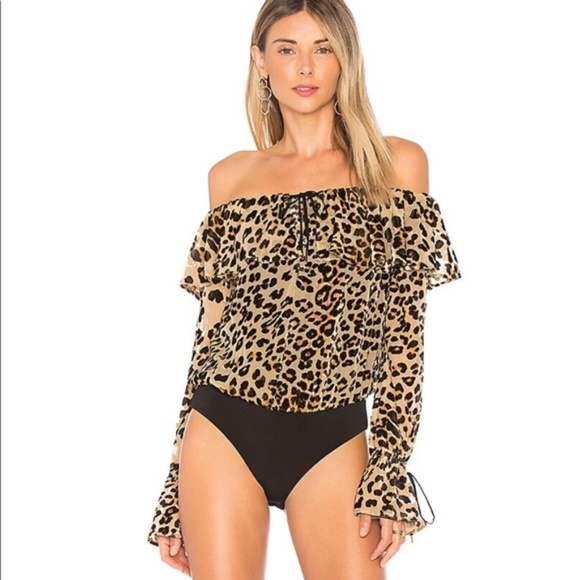 SALE NWT House of Harlow Revolve Bodysuit Leopard 🐆 SALE - Picture 7 of 7